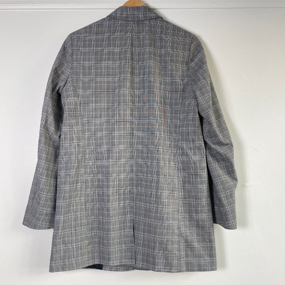 TOP SHOP Oversized Checked Black and White Blazer Size 36 EU - Picture 9 of 13
